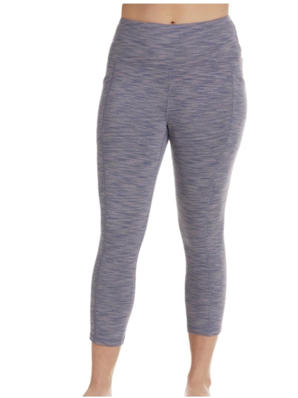 RBX Heathered purple Capri Leggings size M - Picture 1 of 7